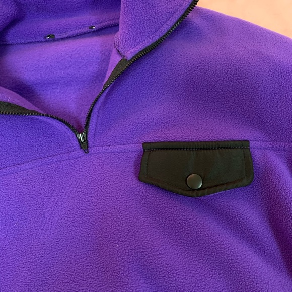 Purple cropped quarter zip up - Picture 3 of 3